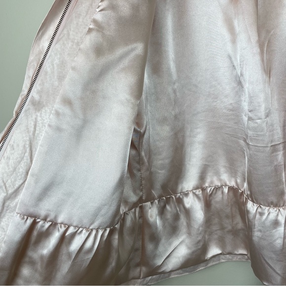 Chico's Tiered Ruffle Windbreak Light Jacket - Picture 5 of 9